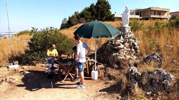 La prima attivazione outdoor del gruppo RPS sulla collina di S. Ermete a Matino