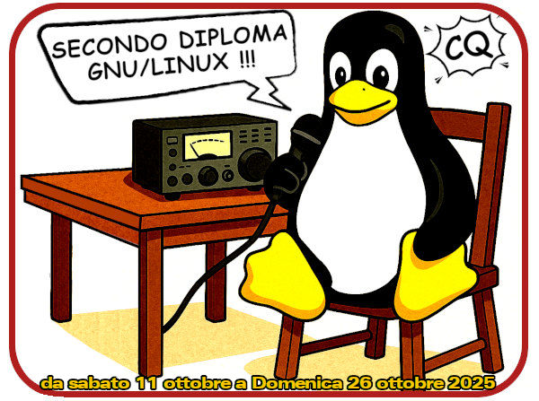 Logo del secondo Diploma GNU/Linux 25 ottobre 2025